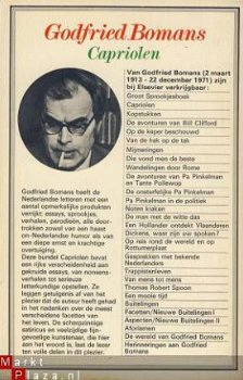 GODFRIED BOMANS**CAPRIOLEN**ELSEVIER**1977** - 2