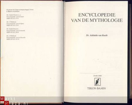 DR. ADELAIDE VAN REETH*ENCYCLOPEDIE VAN DE MYTHOLOGIE*TIRION - 2