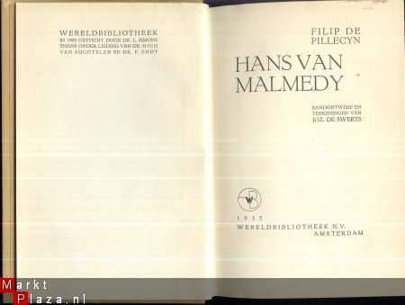 FILIP DE PILLECYN** HANS VAN MALMEDY **1935 !!!!** HANS VAN - 2