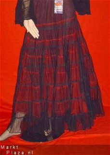 Balrok petticoat zwart/rood 1769