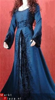 Goa middeleeuwse blauwe jurk Gothic P3063 - 1