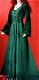 Hippie Goa middeleeuwse smaragdgroene jurk Gothic G398 - 1 - Thumbnail