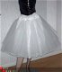 Vintage retro 3laagse witte petticoat uit tule - 1 - Thumbnail