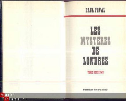 PAUL FEVAL**LES MYSTERES DE LONDRES*TOME DEUXIEME**CREMILLE - 2