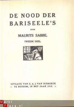 MAURITS SABBE**DE NOOD DER BARISEELE'S**VAN DISHOECK BUSSUM - 3