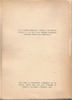 CHARLOTTE BRONTË**VILLETTE**EDITIONS LA BOETIE.** - 4