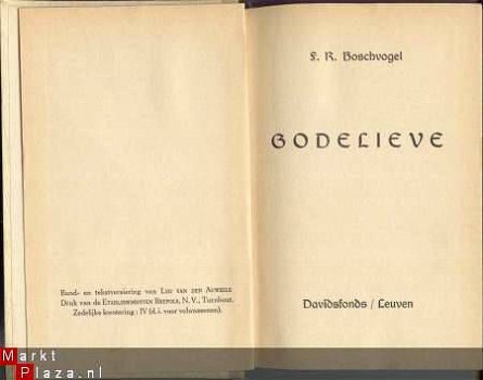 F.R. BOSCHVOGEL**GODELIEVE=(GODELIEVE VAN GISTEL)** - 2