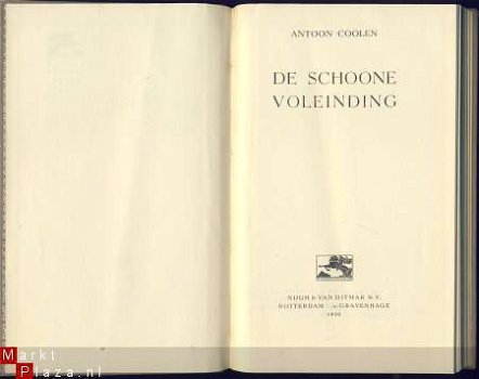 ANTOON COOLEN**DE SCHOONE VOLEINDING**NIMMER DRALEND REEKS3 - 4