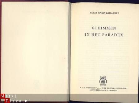 ERICH MARIA REMARQUE**SCHIMMEN IN HET PARADIJS**STRENGHOLT - 2