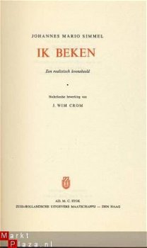 JOHANNES MARIO SIMMEL**IK BEKEN**EEN REALISTISCH ZELFBEELD** - 2