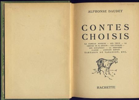 ALPHONSE DAUDET**CONTES CHOISIS**LIBRAIRIE HACHETTE - 2