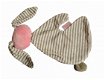 Knuffel konijn roze met geborduurde naam - 3 - Thumbnail