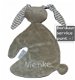 Knuffel konijn grijs met geborduurde naam - 1 - Thumbnail