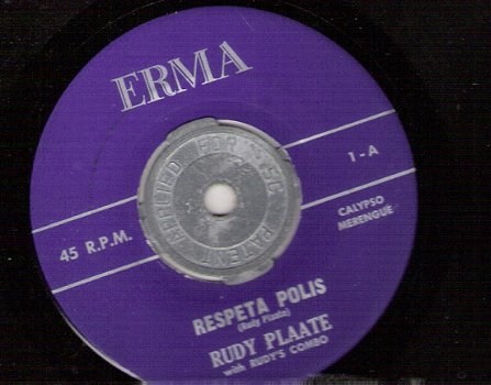 Rudy Plaate - Calypso-Merengue Curacao vinyl single - 2