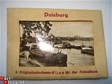 mapje met 6  originele foto,s Duisburg retro jaren 30/50 ?