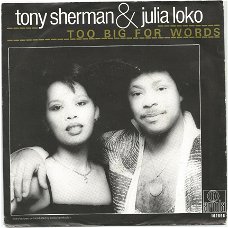 Tony Sherman & Julia Loko ‎: Too Big For Words (1981)