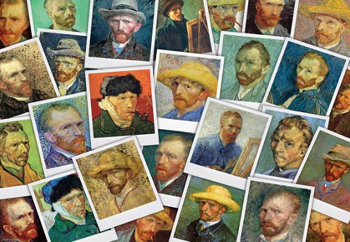 Eurographics - Van Gogh Selfies - 1000 Stukjes Nieuw - 1