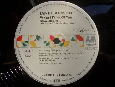 JANET JACKSON WHEN I THINK OF YOU - Afbeelding 2