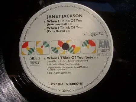 JANET JACKSON WHEN I THINK OF YOU - Afbeelding 3