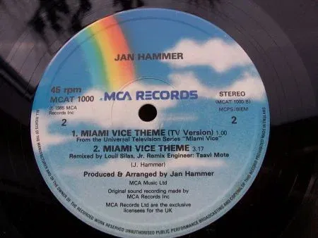 JAN HAMMER MIAMI VICE THEME - Afbeelding 3