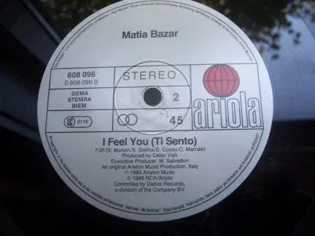 MATIA BAZAR TI SENTO ITALO - Afbeelding 3