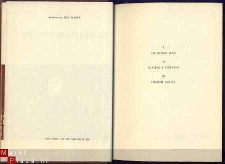 GRAHAM GREENE**1.DE DERDE MAN. 2.KOGELS A CONTANT. 3. GEHEIM - 3