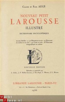 CLAUDE ET PAUL AUGE**NOUVEAU PETIT LAROUSSE ILLUSTRE*1956*** - 4