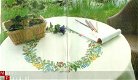 borduurpatroon 1063 tafelkleed met wilde bloemenrand - 1 - Thumbnail