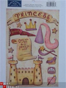 karen foster cardstock scrapboekstickers princess