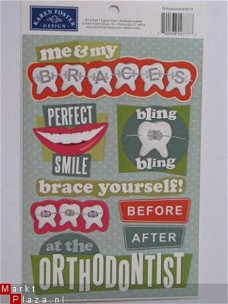 karen foster cardstock scrapboekstickers orthodontist