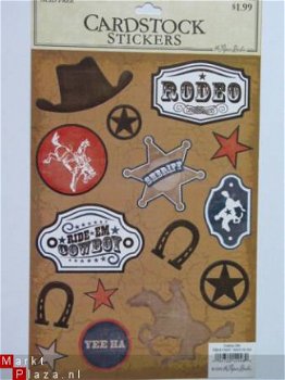 The paper studio cardstock stickers cowboy - 1