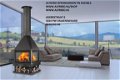 4 zijdig glas houtkachel design vrijstaand bronpi huelva - 1 - Thumbnail