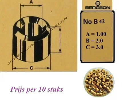 = Bergeon bouchons = B 42 = Brons = 31816 - 0