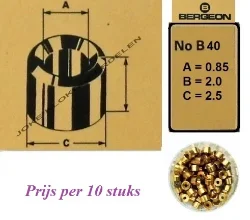 = Bergeon bouchons = B 40 = Messing 31795