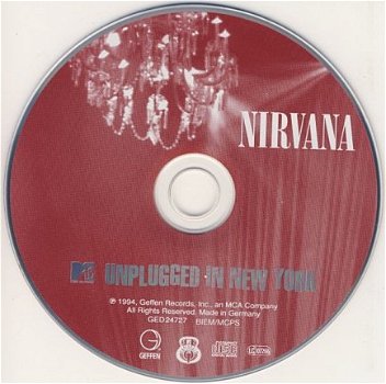 CD - Nirvana - MTV Unplugged in New York - 1