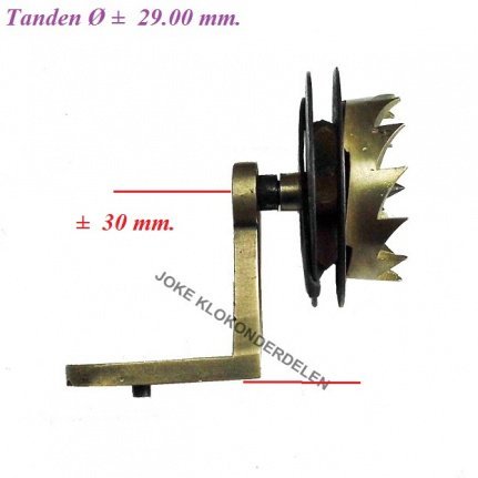 === Wekker onderdeel = comtoise = oud === 36319 - Afbeelding 2