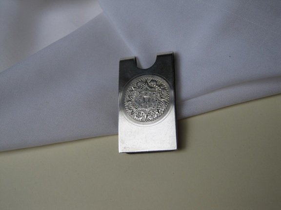 Zilveren munthouder/muntclip native geciseleerd 4.5x2.5 cm - Afbeelding 6