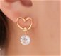 bruid oorbellen gouden hart met schitterend kristal swarovski bruidssieraden valentijn 1001oorbellen - 1 - Thumbnail