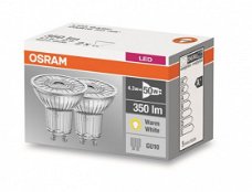 Osram GU10 Led spotlamp dubbelpak 230V