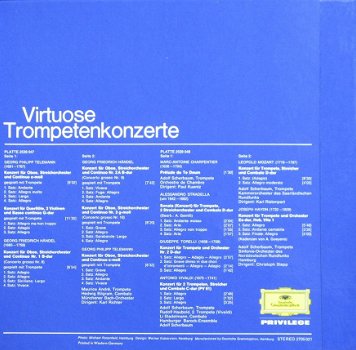 LP - Virtuose Trompeten konzerte - Maurice André - 2