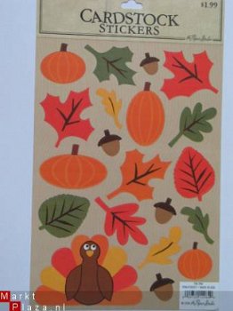 The paper studio cardstock stickers fall - 1