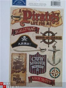 karen foster cardstock scrapboekstickers pirate's life