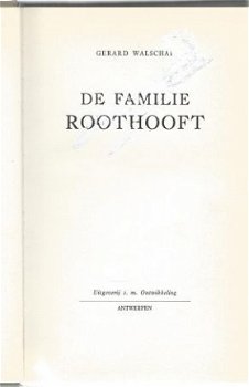 GERARD WALSCHAP**DE FAMILIE ROOTHOOFT**TEXTUUR LINNEN ANTIQU - 2