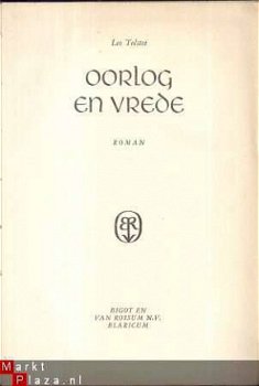 LEO TOLSTOI**OORLOG EN VREDE**BIGOT EN VAN ROSSUM N.V. BLARI - 2