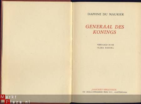 DAPHNE DU MAURIER**GENERAAL DES KONINGS**GEILLUSTREERDE PERS - 2