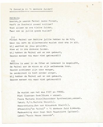 Duo Piet en Frans : Het Zonnetje In Het Donkere Zuiden (Zeldzame Piraat) - Afbeelding 3