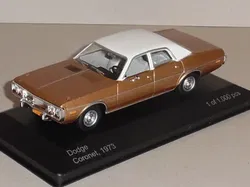 1:43 WhiteBox WB124 Dodge Coronet 1973 goudbruin-wit dak (ixo)