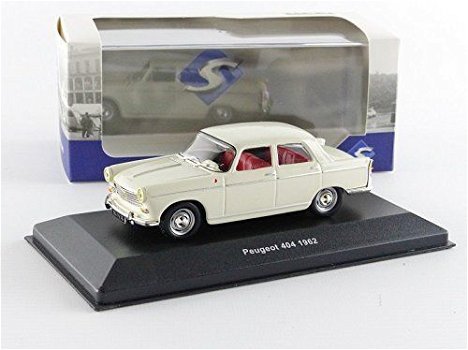 1:43 SOLIDO 421436080 PEUGEOT 404 BERLINE 1962 ivoorwit - 0