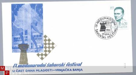 Yoegoslavie Sahovski Festival 1966 op cover - 1