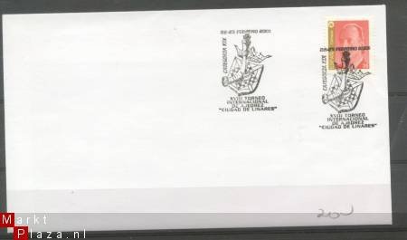 Spanje Schaken Linares 2001 op brief - 1